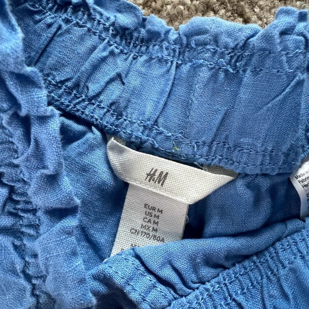 H&M Blue Linen Shorts - Picture 6 of 6